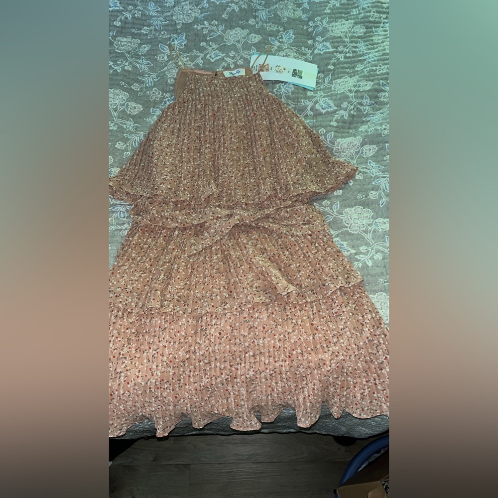 NWT pink ruffle dress
